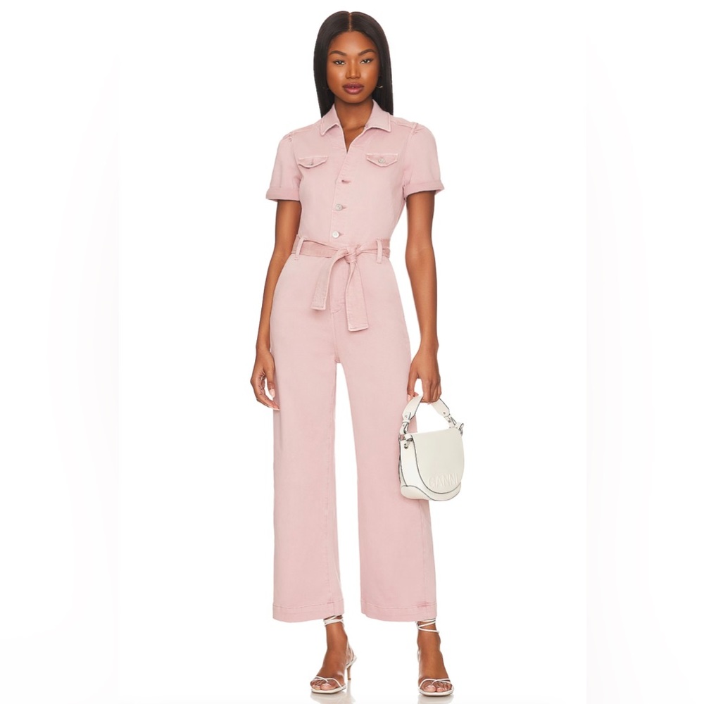 Anessa Denim Belted Jumpsuit